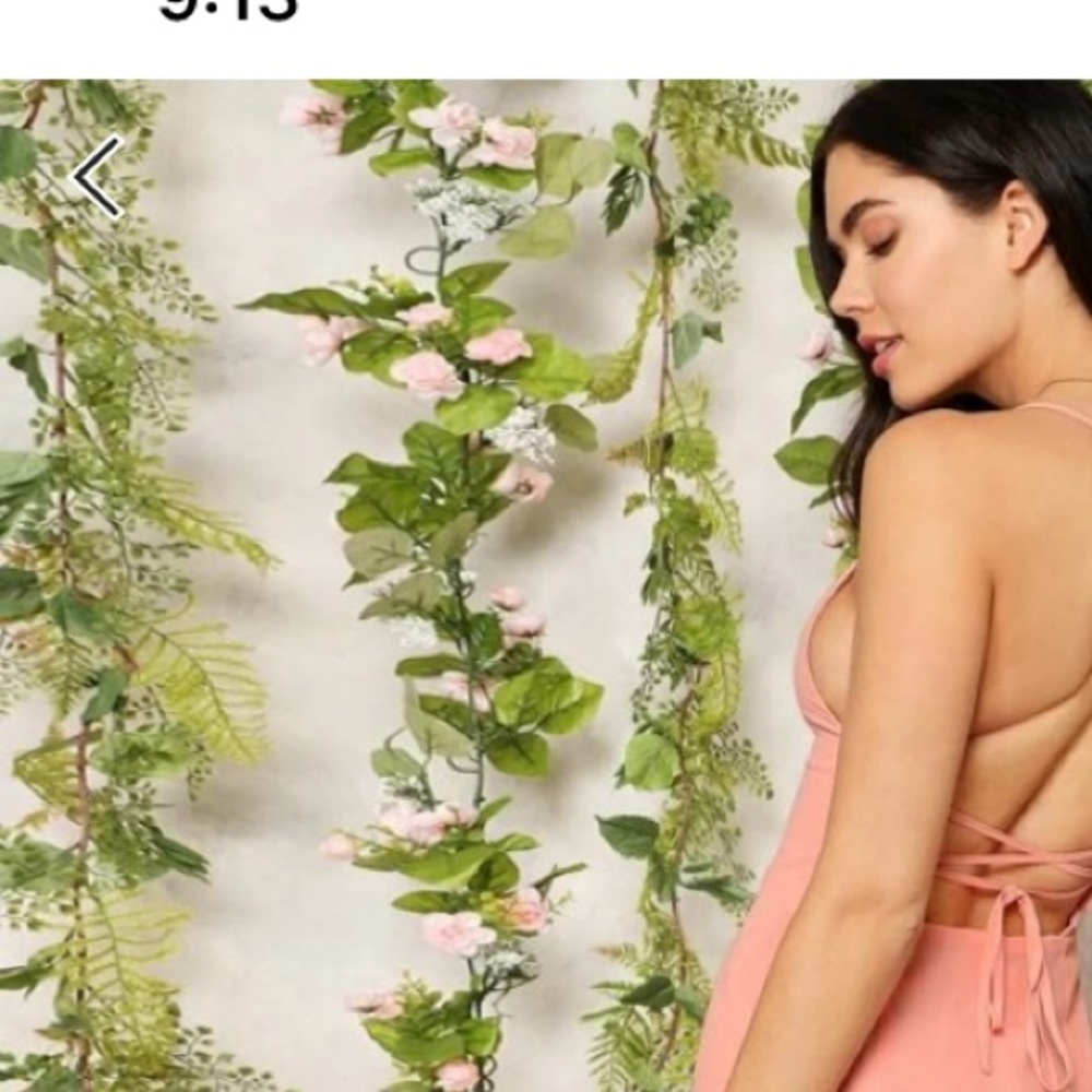 SHEIN criss cross tie back dress